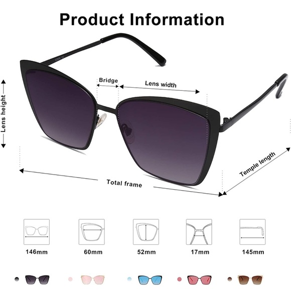 Women’s oversized sunglasses - Picture 6 of 7